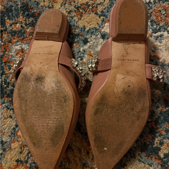 Kurt Geiger Princely Pink rhinestone Embellished Mules - Picture 2 of 4